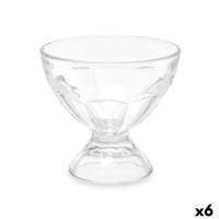 Glas voor ijs en milkshakes Vivalto Transparant Glas 280 ml (6 Stuks)
