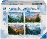 Ravensburger puzzel 18000 stukjes kasteel in 4 seizoenen