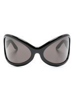 Acne Studios lunettes de soleil oversize à monture ronde - Noir