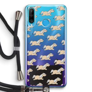 Ponys: Huawei P30 Lite Transparant Hoesje met koord