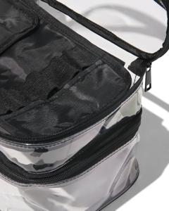 HEMA Beautycase Met Organizer Transparant 17x25x15