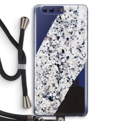 Gespikkelde marmer: Honor 9 Transparant Hoesje met koord