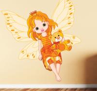 Sticker fee met knuffelbeer