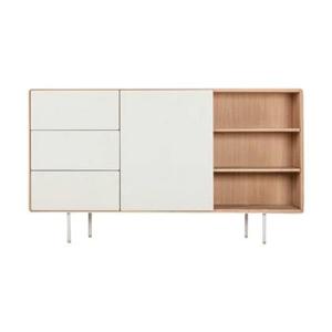 Gazzda Fina Dresser Houten Dressoir - B 176 cm - Whitewash | Mushroom