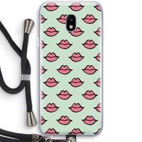 Lipjes: Samsung Galaxy J3 (2017) Transparant Hoesje met koord