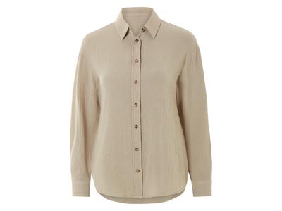 esmara Mousseline dames blouse (Beige, 34)