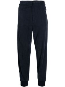 Giorgio Armani pantalon de jogging à coupe fuselée - Bleu