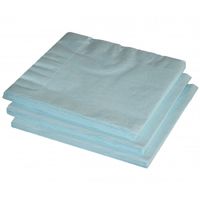 60x stuks Licht blauwe kleuren thema servetten 33 x 33 cm