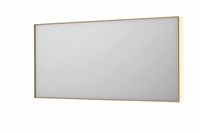 INK SP32 rechthoekige spiegel in stalen kader met dimbare indirect LED-verlichting, spiegelverwarming, color changing, en schakelaar 160 x 4 x 80 cm,