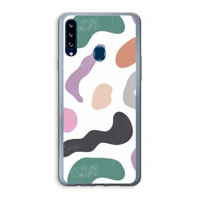 Memphis Shapes: Samsung Galaxy A20s Transparant Hoesje
