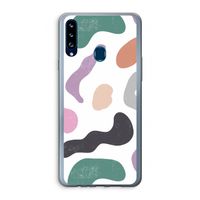 Memphis Shapes: Samsung Galaxy A20s Transparant Hoesje