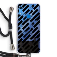 Zwarte vegen: Huawei Y6s Transparant Hoesje met koord