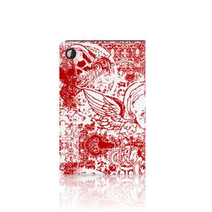 Tablettasje Samsung Galaxy Tab A8 2021/2022 Angel Skull Rood