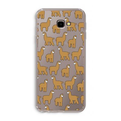 Alpacas: Samsung Galaxy J4 Plus Transparant Hoesje