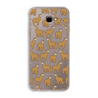 Alpacas: Samsung Galaxy J4 Plus Transparant Hoesje