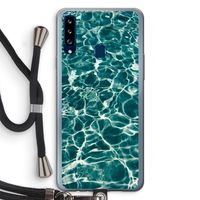 Weerkaatsing water: Samsung Galaxy A20s Transparant Hoesje met koord