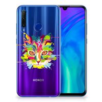 Honor 20 Lite Telefoonhoesje met Naam Cat Color - thumbnail