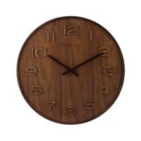 NeXtime ne-3096br wandklok dia. 35 cm, hout, bruin, &apos;wood wood medium&apos; - thumbnail