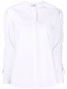 Coperni chemise à volants - Blanc