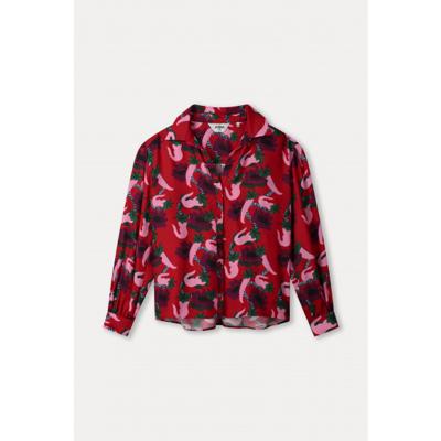 Pom Amsterdam - Rood | Dames | Blouse | Rood | 46 | regular | Kamst mode