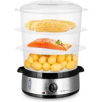 Emerio STC-110590 - Stoomkoker - BPA Vrij - Timer Functie - Akoestisch Alarm - Water Niveau Indicator