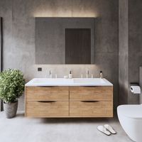 Onderkast Gliss Design Eleganz Hera Zwart 140cm 4 Lades Oak Classic