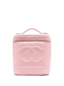 CHANEL Pre-Owned trousse de toilette en cuir (2004-2005) - Rose