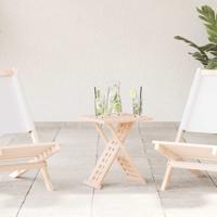 Salontafel Bruin 33 x 33 x 40.5 cm Massief walnotenhout