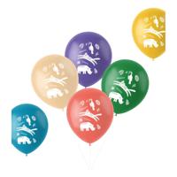 Folat BV Latex ballonnen wilde dieren, 6st.