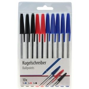 Kleuren balpennen 10 stuks