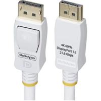 StarTech.com 1,8m VESA Gecertificeerde DisplayPort 1.2 Kabel, Wit, 4K 60Hz, 21.6Gbps, Vergrendelbare StarTech.com 1,8m VESA Gecertificeerde DisplayPort 1.2 Kabel, Wit, 4K 60Hz, 21.6Gbps, Vergrendelbare