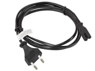Lanberg CA-C7CA-10CC-0018-BK electriciteitssnoer Zwart 1,8 m C7 stekker CEE7/16