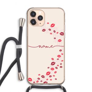 Kusjes: iPhone 11 Pro Max Transparant Hoesje met koord