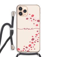 Kusjes: iPhone 11 Pro Max Transparant Hoesje met koord
