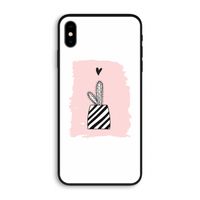 Zwart-wit cactus: iPhone XS Max Biologisch afbreekbaar hoesje