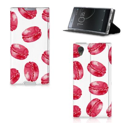 Sony Xperia L1 | Flip Style Cover | Pink Macarons