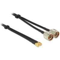 DeLOCK 89467 5m 2 x N plug 2 x SMA plug Zwart coax-kabel DeLOCK 89467 5m 2 x N plug 2 x SMA plug Zwart coax-kabel