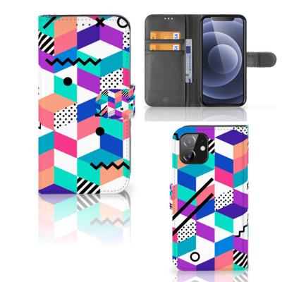 iPhone 12 | 12 Pro (6.1") | Book Case | Blokken Kleurrijk