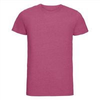 Basic ronde hals t-shirt vintage washed roze voor heren 2XL (44/56)  -