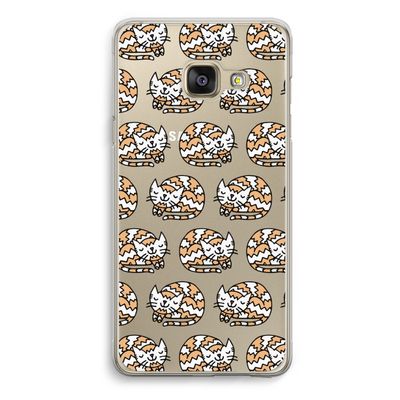 Slapende poes: Samsung Galaxy A3 (2016) Transparant Hoesje