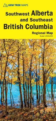 Wegenkaart - landkaart 03 Southwest Alberta & Southeast British Columbia Map | Gem Trek Maps