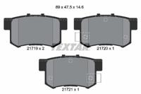 Remblokkenset, schijfrem TEXTAR, u.a. fÃ¼r Rover, Honda, Acura, MG, Suzuki