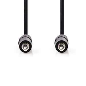 Stereo-Audiokabel | 3,5 mm Male | 3,5 mm Male | 2,0 m | Zwart