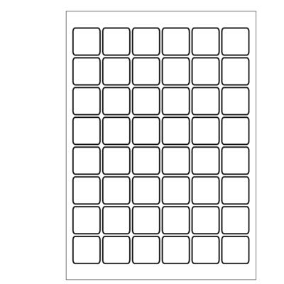A4 etiketten 30 x 30 mm wit 100 vel Sorex