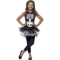 Skelet jurk met tutu voor meisjes 145-158 (10-12 jaar)  -