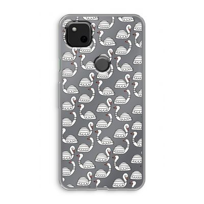 Zwanen: Google Pixel 4a Transparant Hoesje