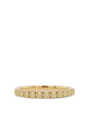 HYT Jewelry bague en or 18ct pavée de diamants - Jaune