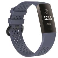 Vierkante gat verstelbare sport polsband voor FITBIT charge 3 (grijs)