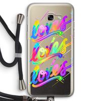 Loves: Samsung Galaxy A5 (2017) Transparant Hoesje met koord