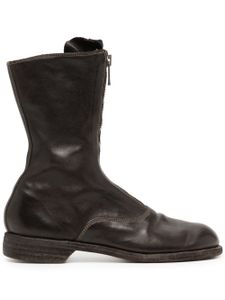 Guidi zip-up leather boots - Marron